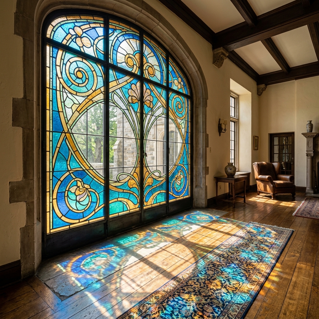 Paneles de ventana vitral